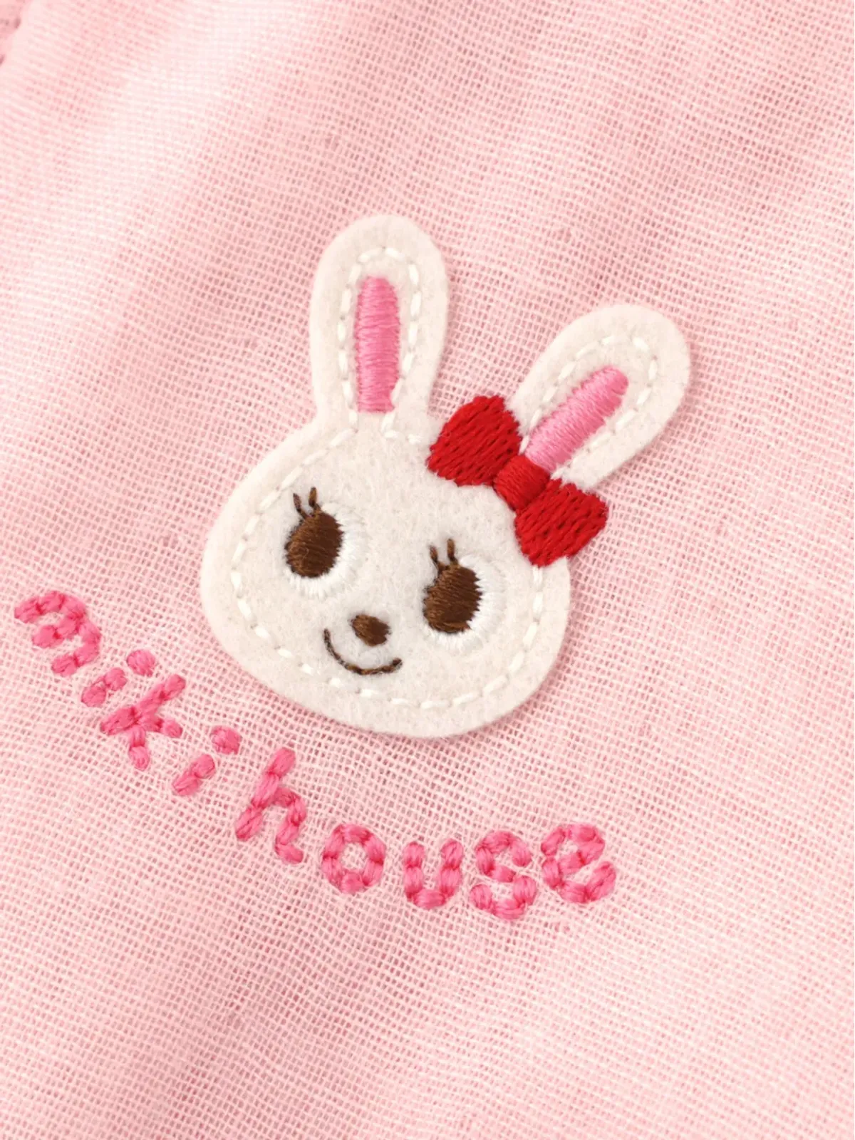 Miki House うさぎの刺繍入りジップフードジャケット - 画像3