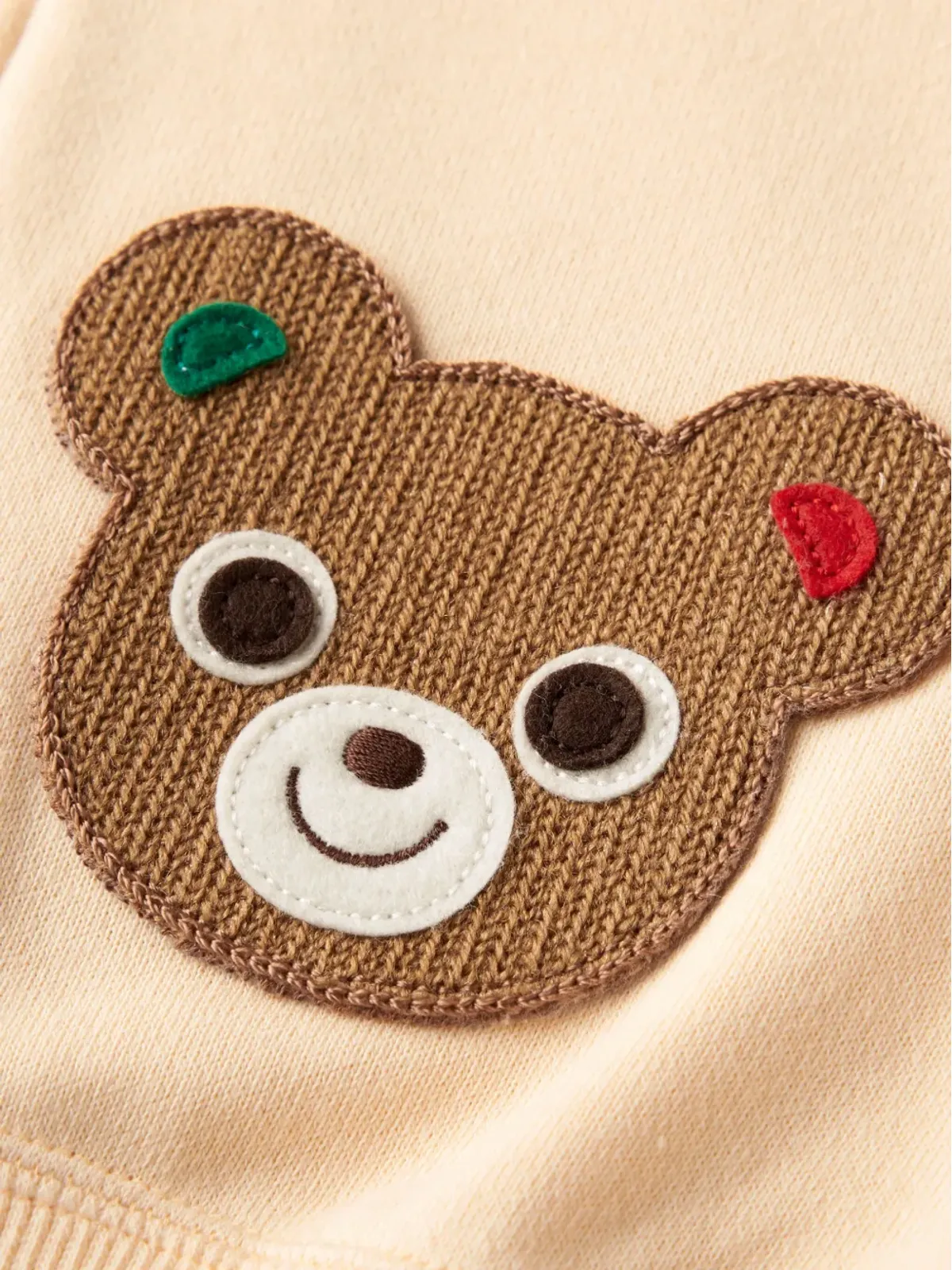 Miki House ベア刺繍コットンフード付きジャケット - 画像3