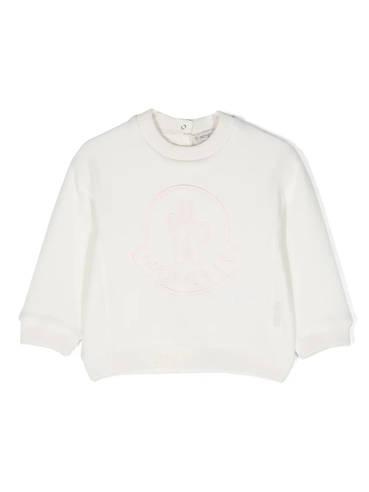 Moncler Enfant ロゴ刺繍入りフリーススウェットシャツ - 画像1