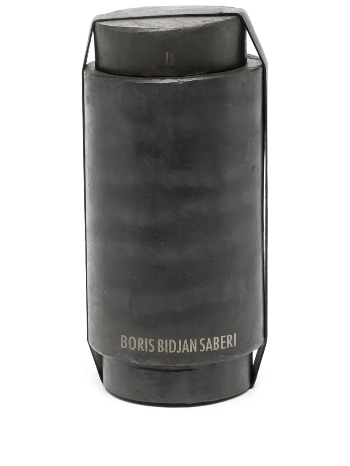 Boris Bidjan Saberi ロゴプリントキャンドル 1 ブラック - 画像1