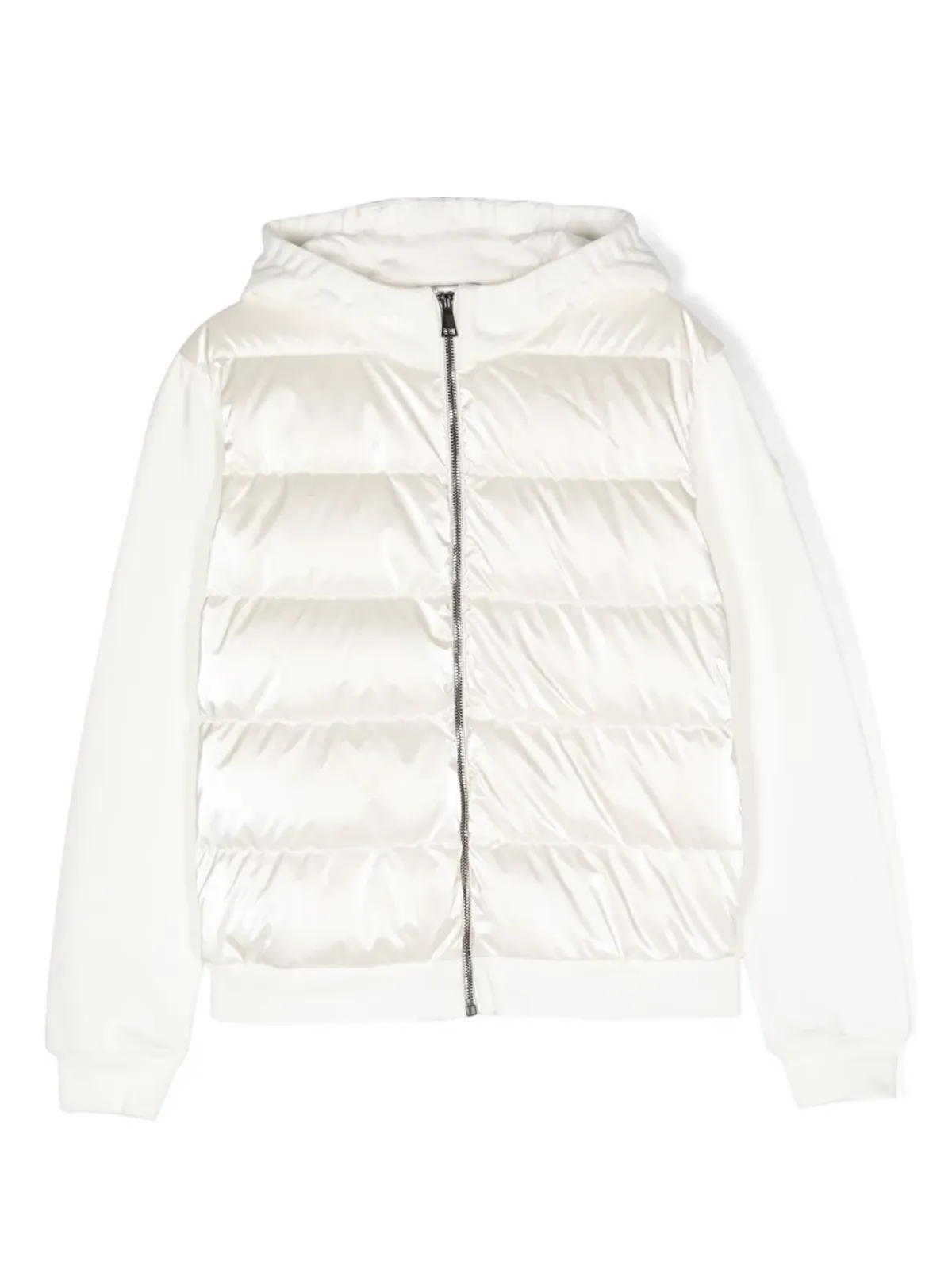 Moncler Enfant パッド入りフリース ジップアップフーディー - 画像1