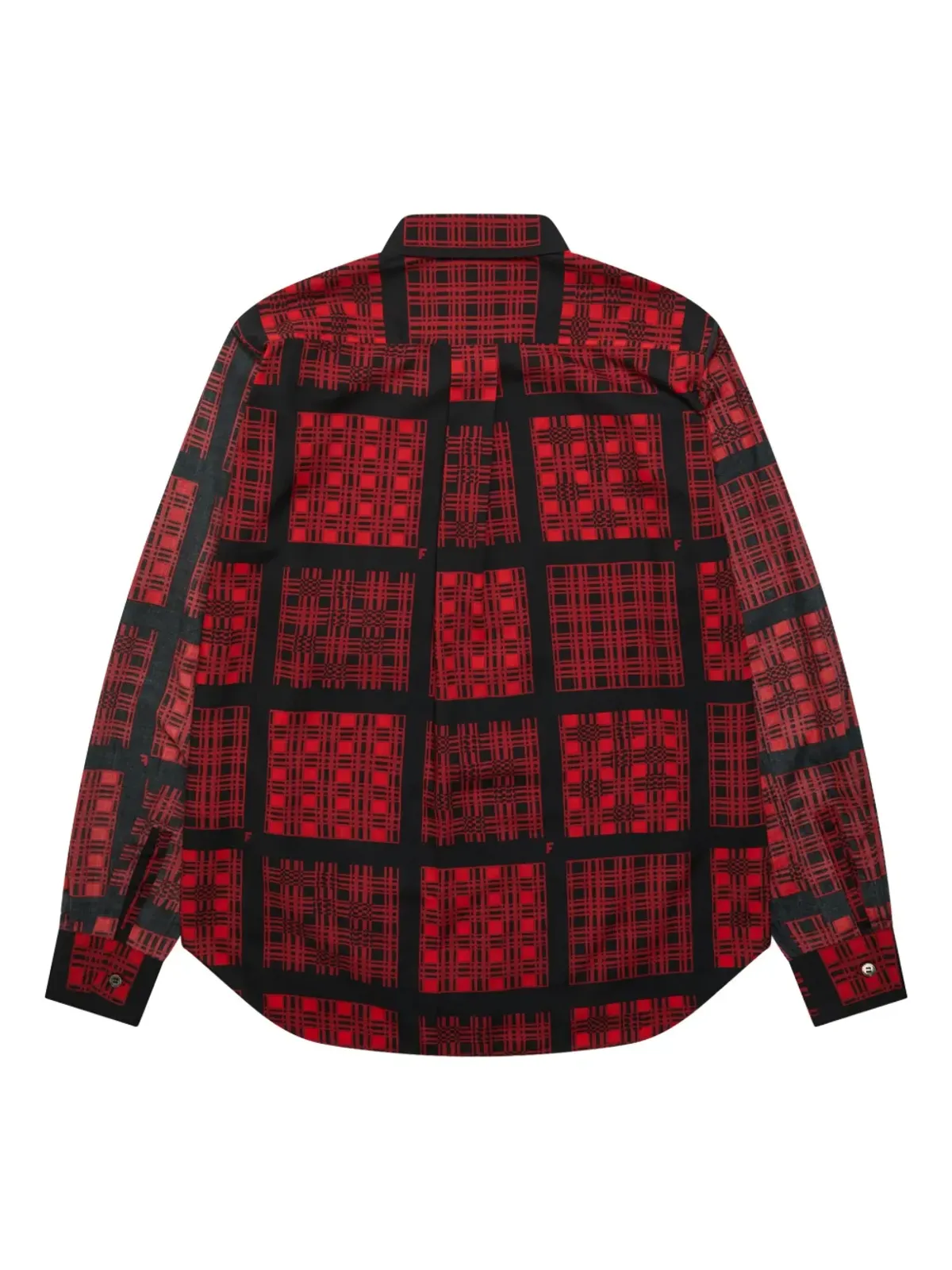 Black Comme Des Garçons チェック柄長袖シャツ - レッド - 画像2