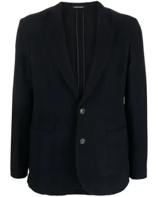Emporio Armani チェック柄シングルブレストブレザー - サムネイル1