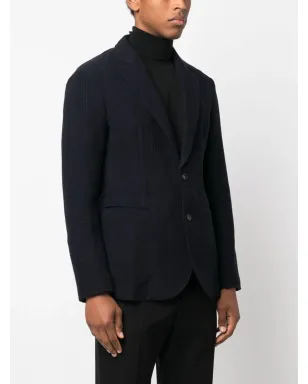 Emporio Armani チェック柄シングルブレストブレザー - サムネイル3