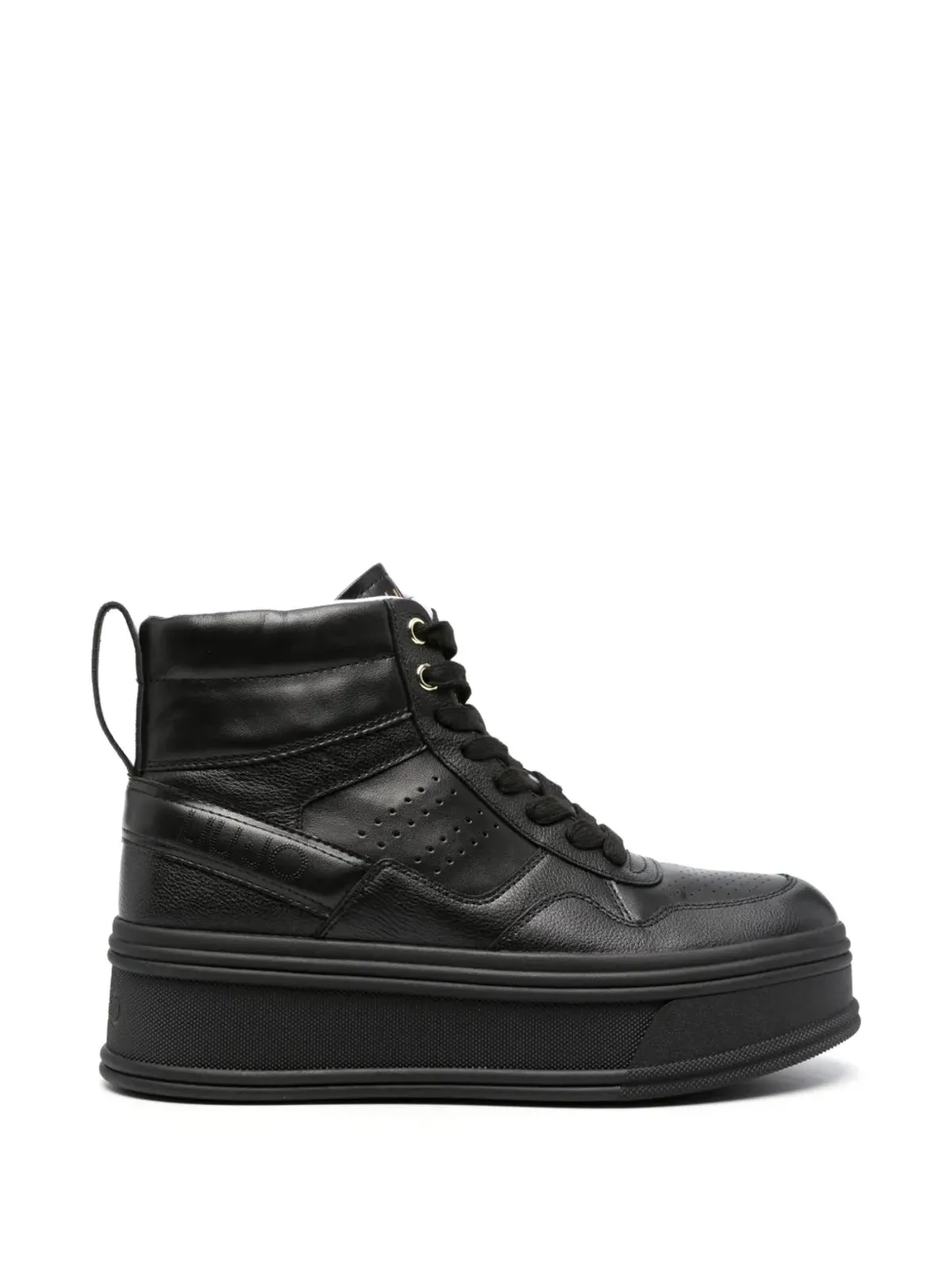 LIU JO Selma scarf-detail sneakers - Black - 画像5