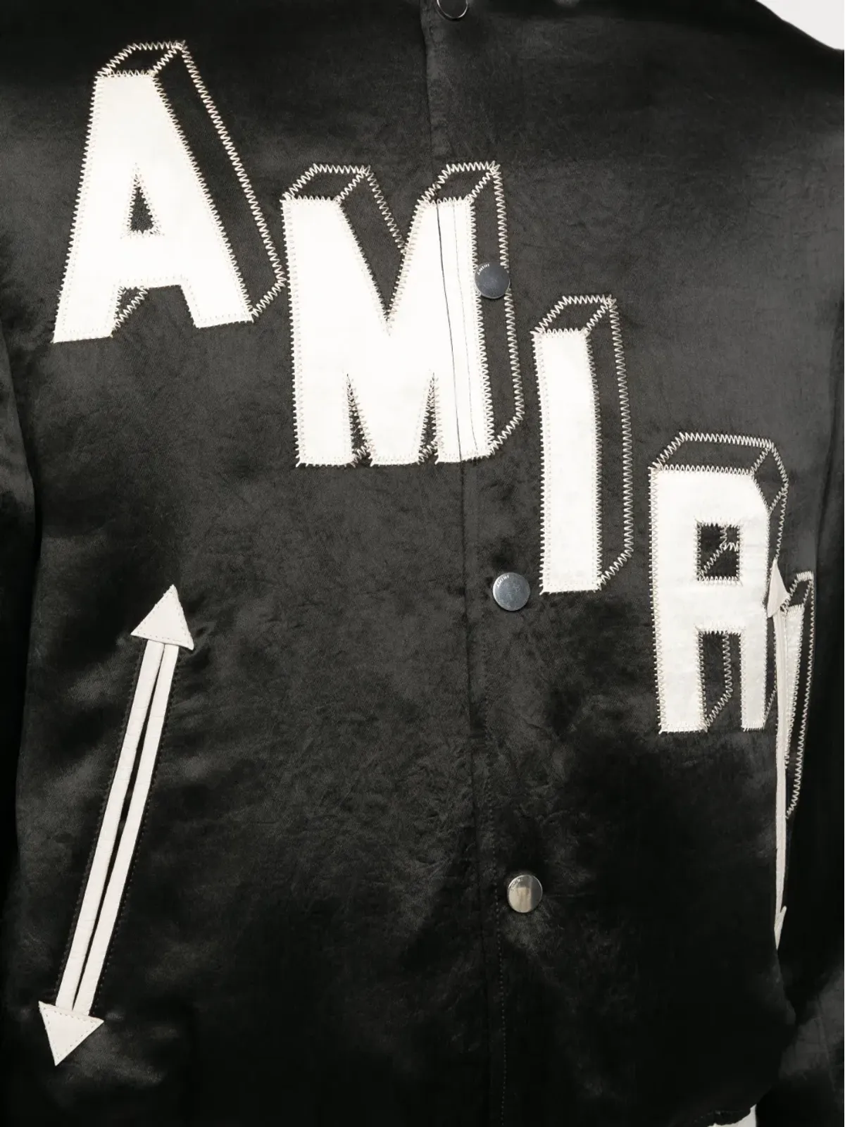 AMIRI ロゴ刺繍バーシティジャケット - 画像5