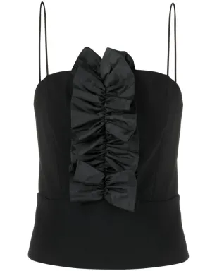 PINKO フリル付きスパゲッティストラップトップ - サムネイル1