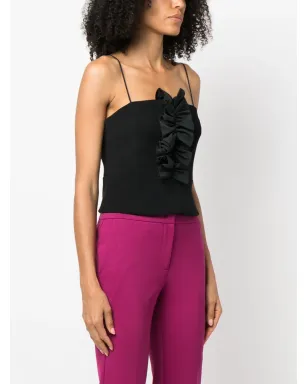 PINKO フリル付きスパゲッティストラップトップ - サムネイル3