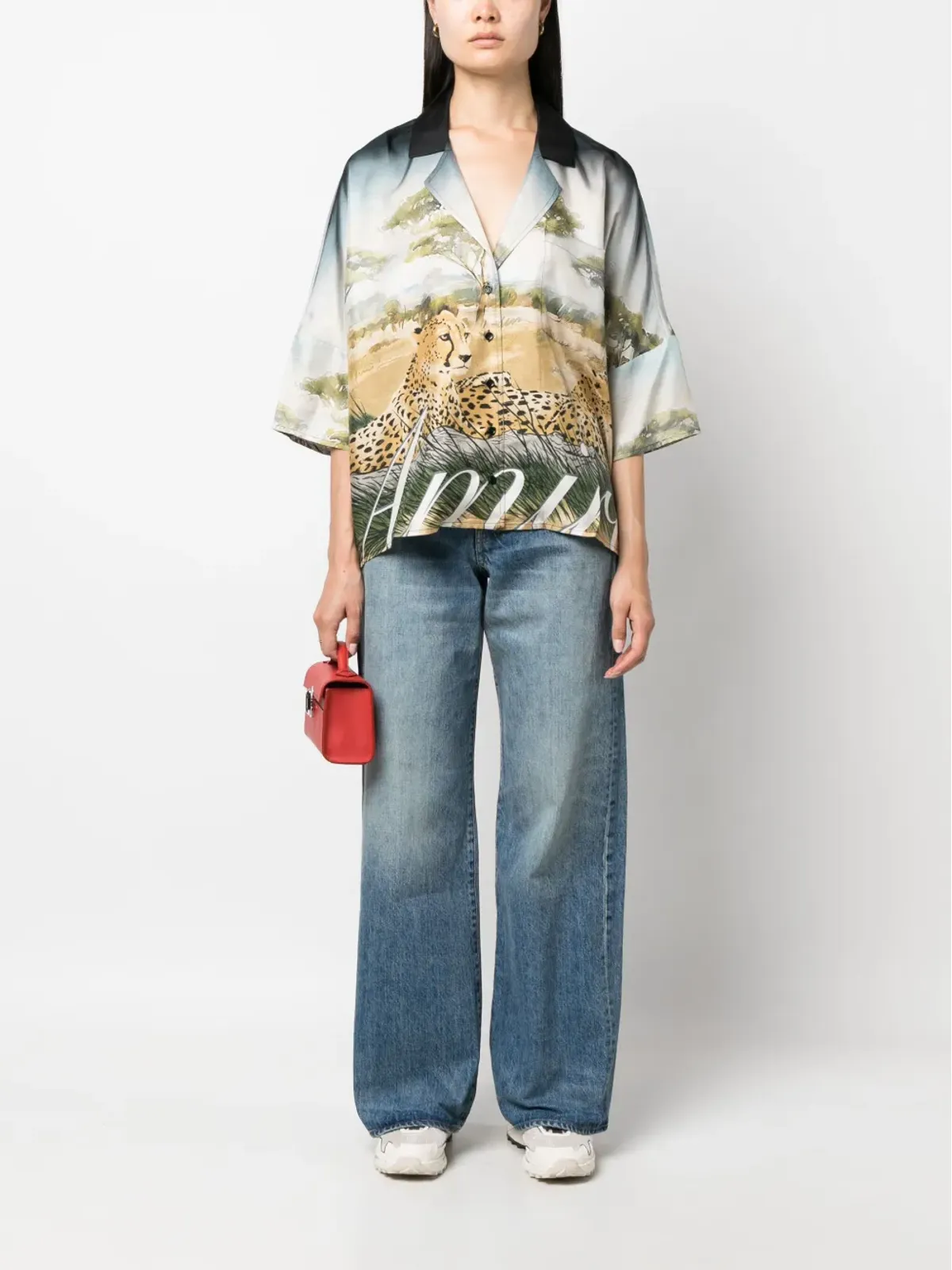 AMIRI ハイライズ・ワイドレッグジーンズ - 画像2