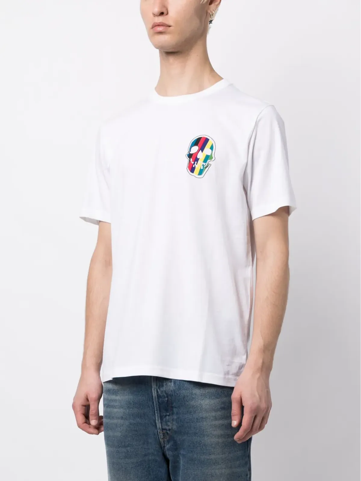 PS Paul Smith スカルパッチ オーガニックコットン Tシャツ - 画像3