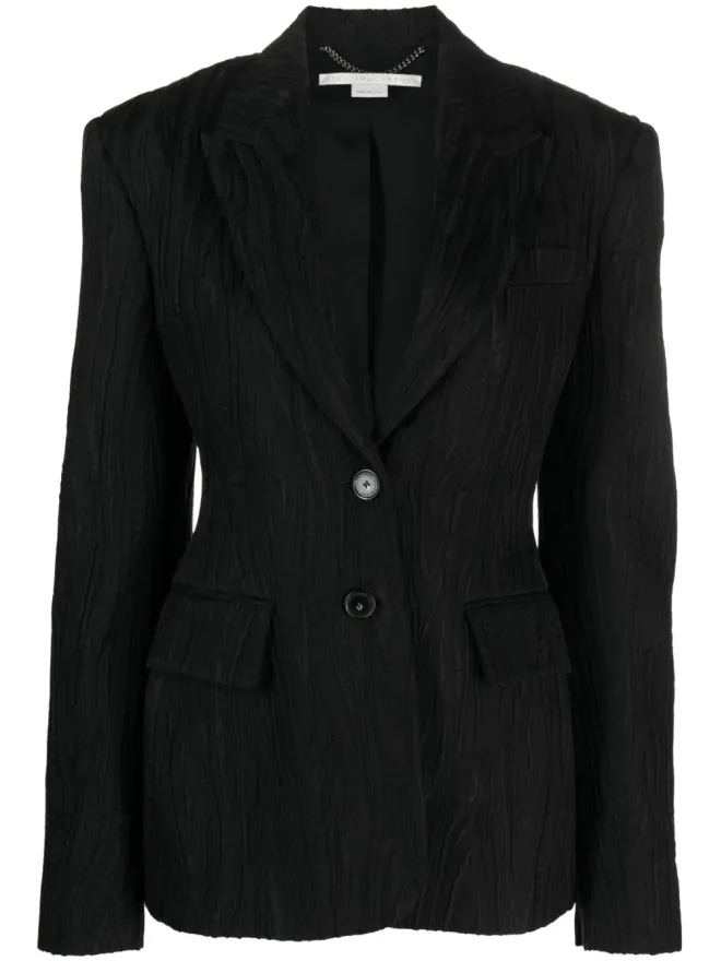 Stella McCartney Stella McCartney ジャカード織りのシングルブレストブレザーの商品画像