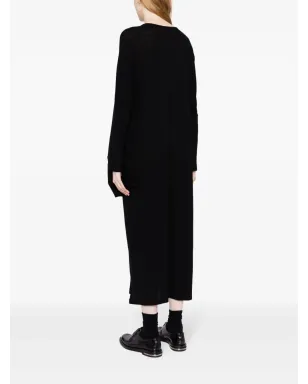 Yohji Yamamoto ツイストディテール ウール ミディドレス - サムネイル4