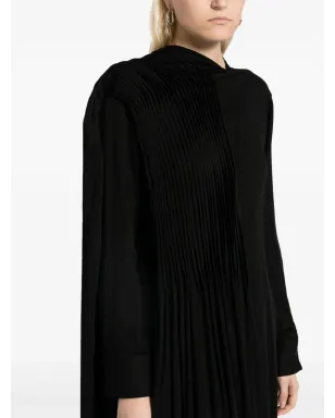 Yohji Yamamoto ドレープ アシンメトリック ミディドレス - サムネイル5