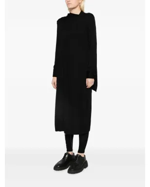 Yohji Yamamoto ドレープ アシンメトリック ミディドレス - サムネイル3