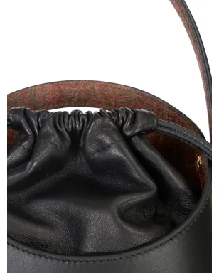 ETRO ミニ Saturno レザーバケットバッグ - ブラック - サムネイル5