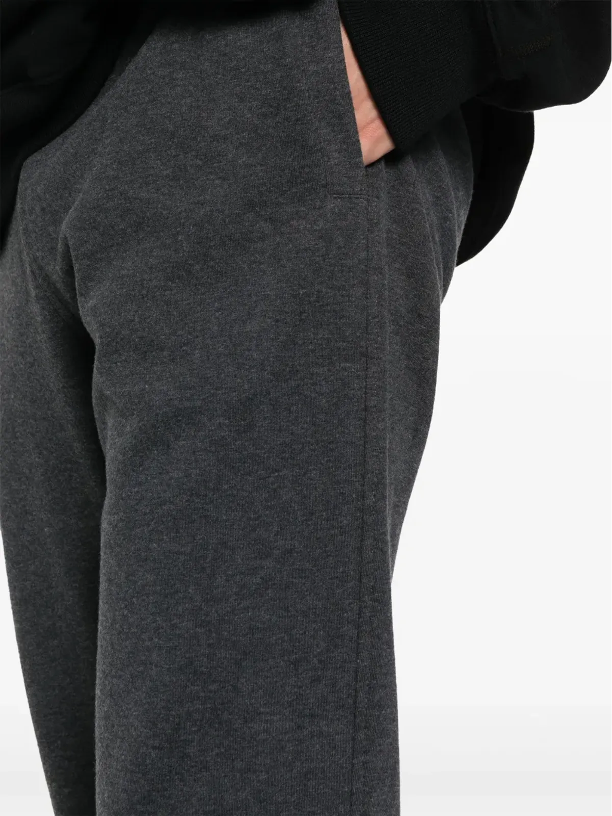 Moorer ノルチア ファインニット トラックパンツ グレー - 画像5