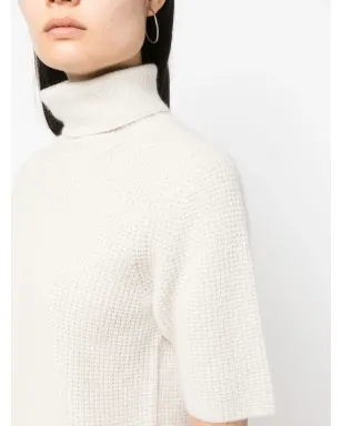 Fabiana Filippi ワッフルニット ロールネック Tシャツ - サムネイル5