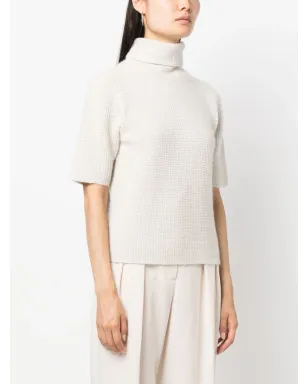 Fabiana Filippi ワッフルニット ロールネック Tシャツ - サムネイル3
