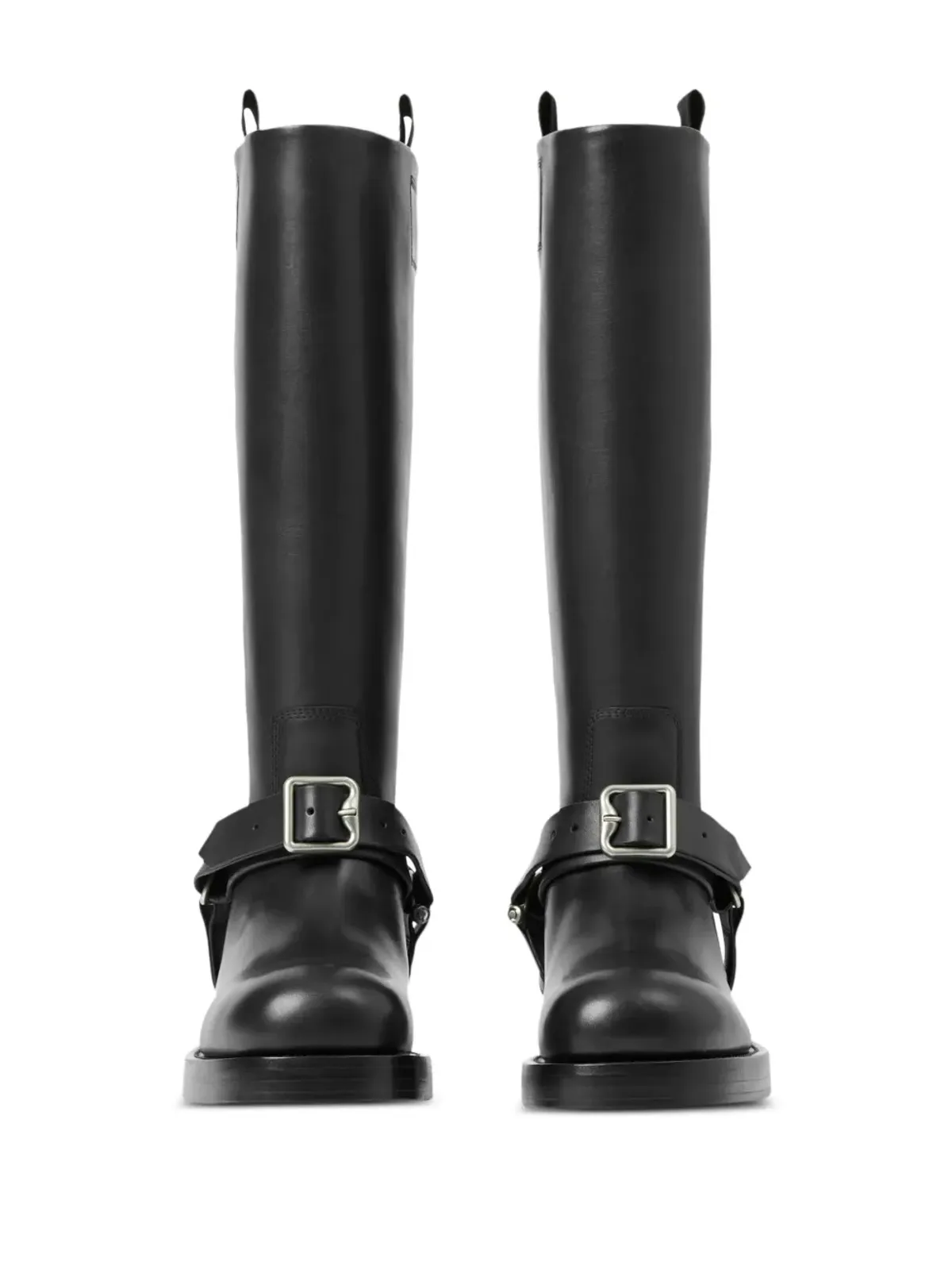 Burberry サドルニーハイレザーブーツ - ブラック - 画像5