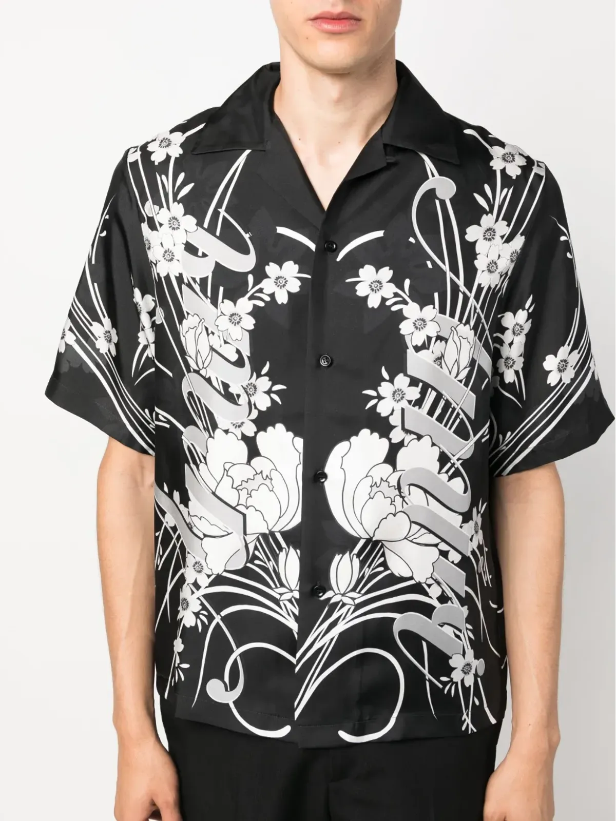 AMIRI 花柄プリント シルクシャツ - 画像5
