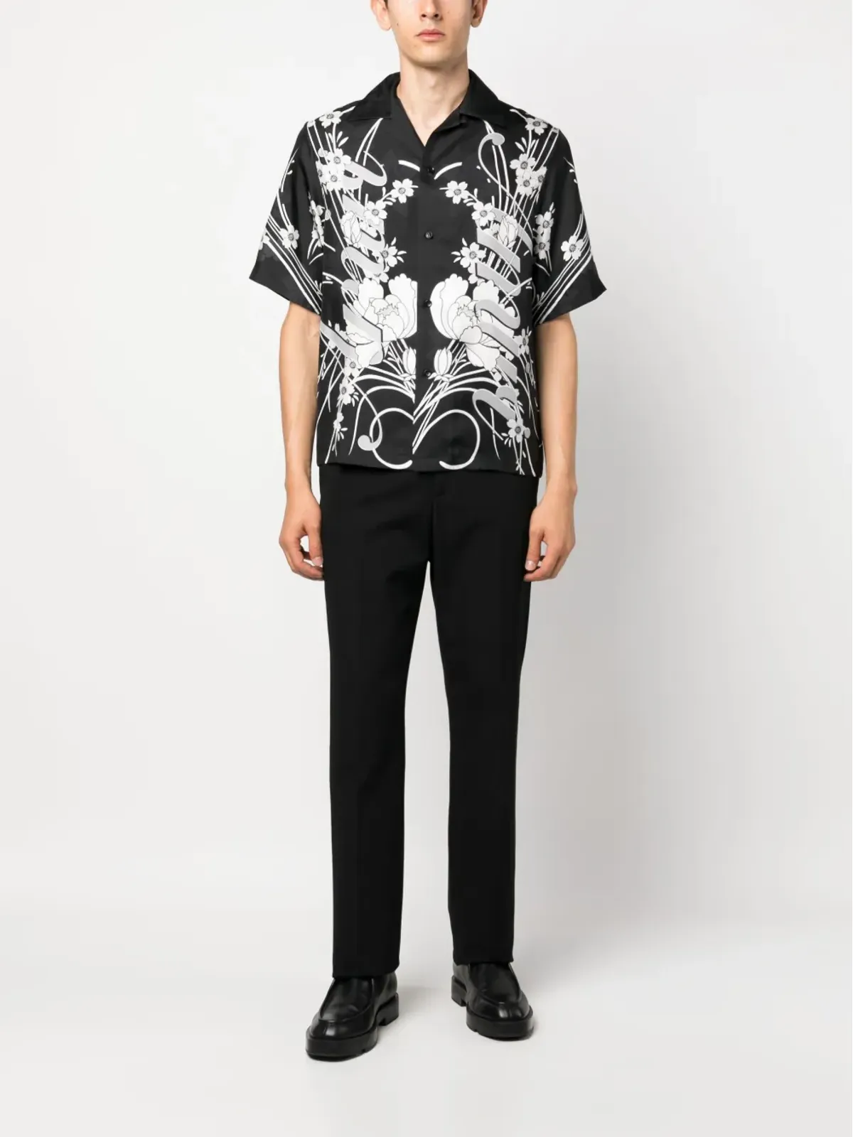 AMIRI 花柄プリント シルクシャツ - 画像2