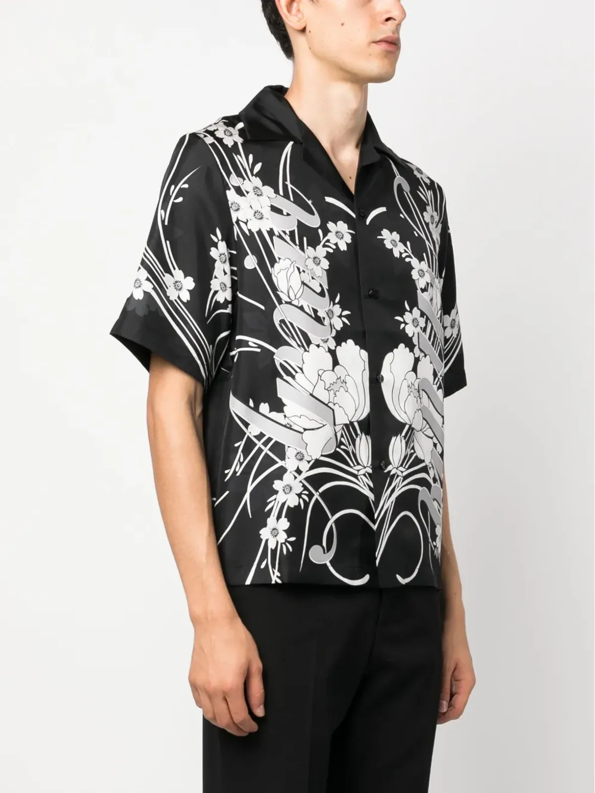 AMIRI 花柄プリント シルクシャツ - 画像3