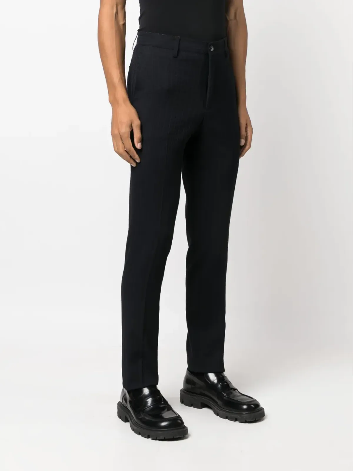 ETRO テクスチャード仕上げ テーラードパンツ - 画像3