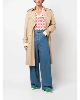 Gucci プレスド-クレーズ ミッドライズ ワイドレッグ デニム - サムネイル2