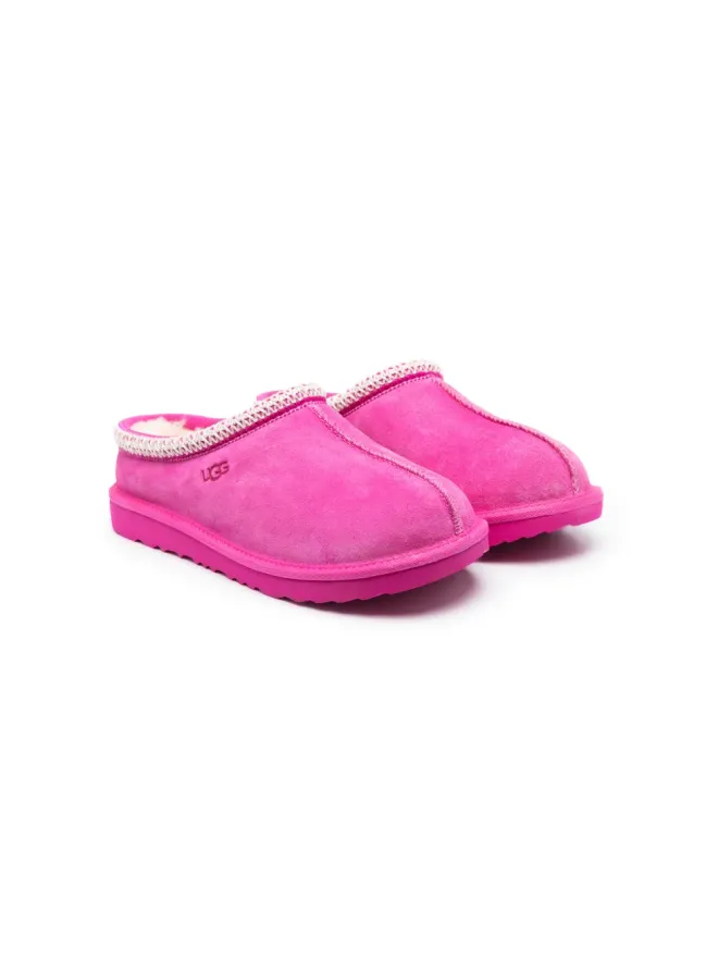 UGG Kids UGG Kids Tasman stitching-detail slippers - Pinkの商品画像