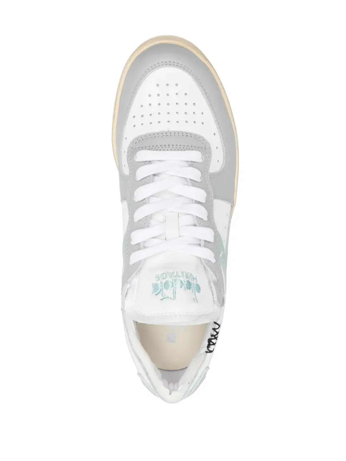 Diadora MI Basket Row Cut sneakers - White - 画像4