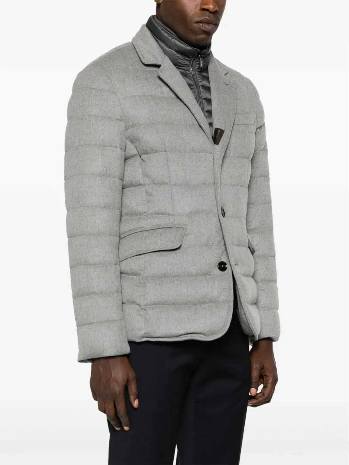 Moorer quilted down blazer - Grey - 画像3