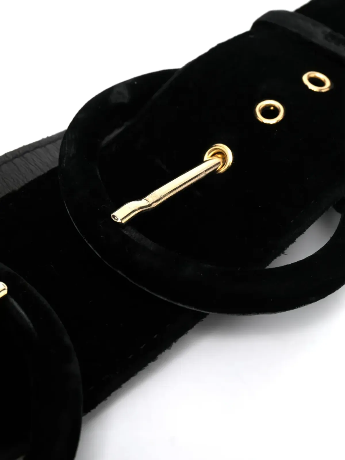 Gianfranco Ferré Pre-Owned バックル付きベルベットベルト - 画像2