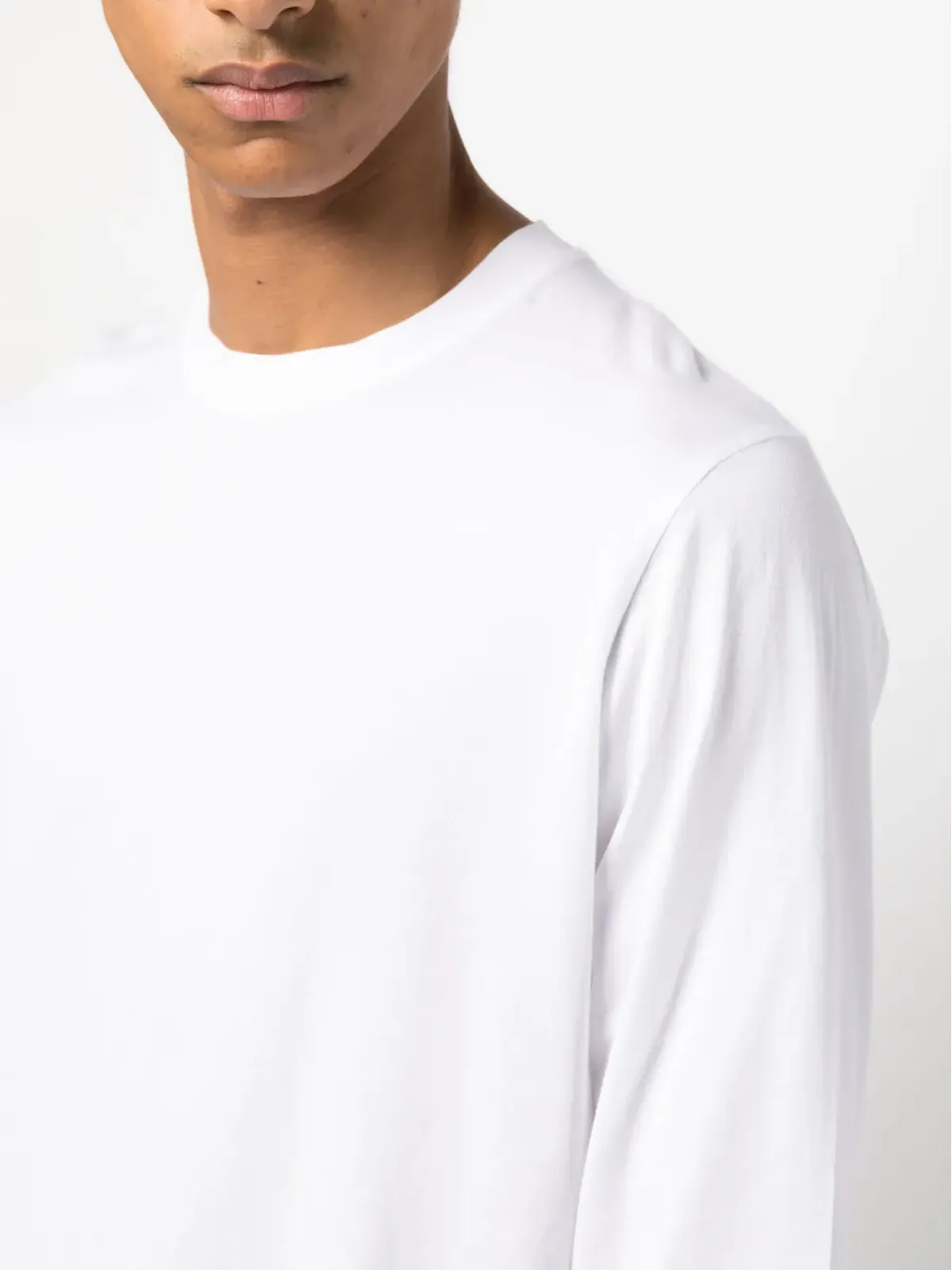 Fedeli 長袖コットンTシャツ - White - 画像5