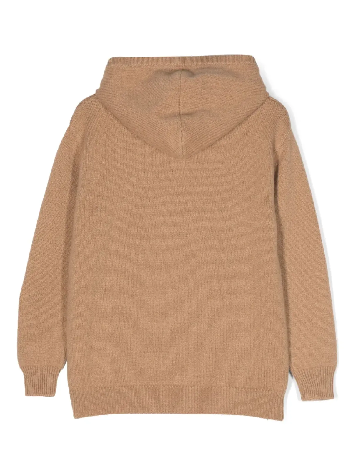 Balmain Kids インターシャ編みロゴ入りフーディ - 画像2