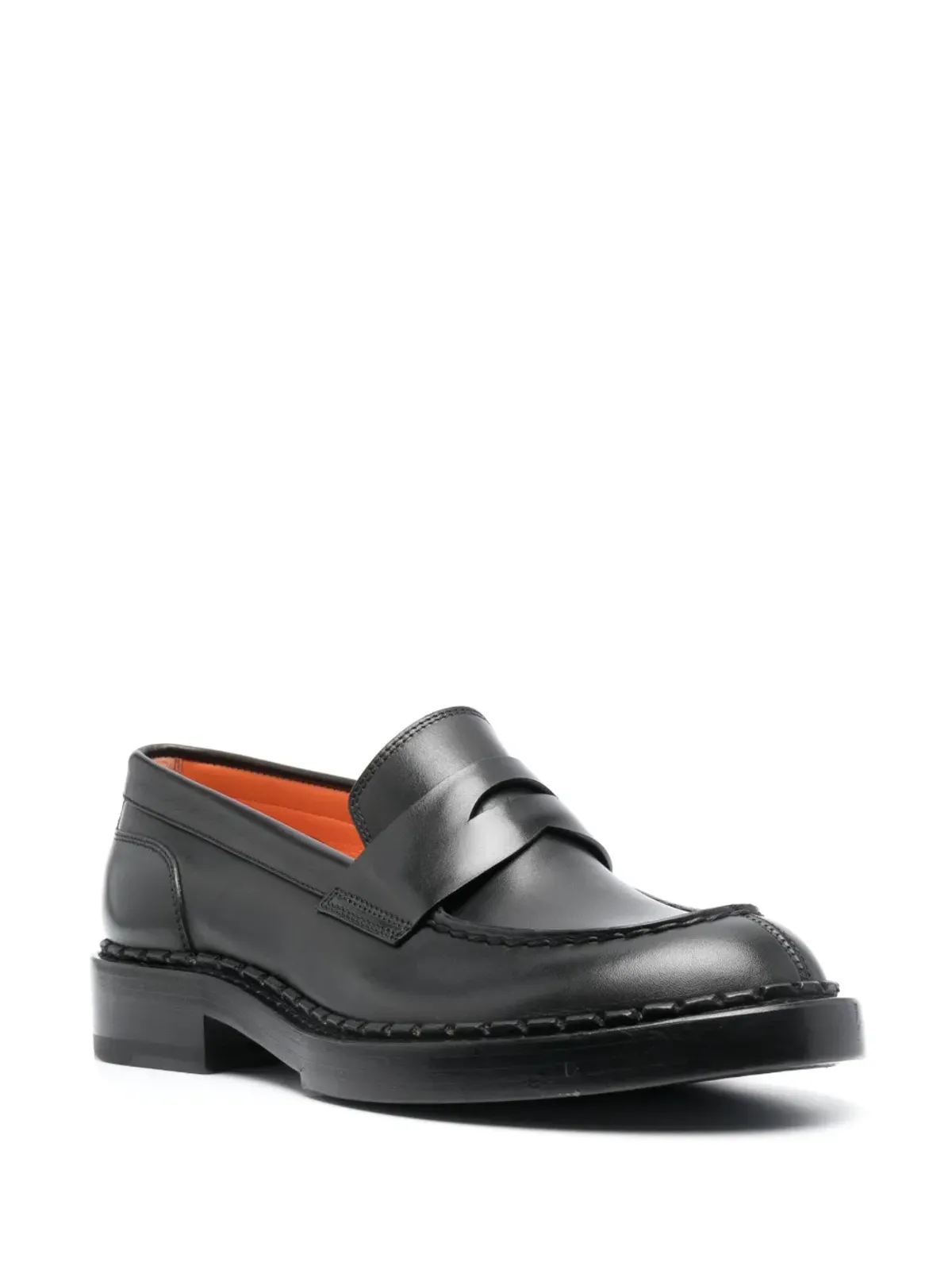 Santoni Alfie ラウンドトゥ ローファー - 画像2