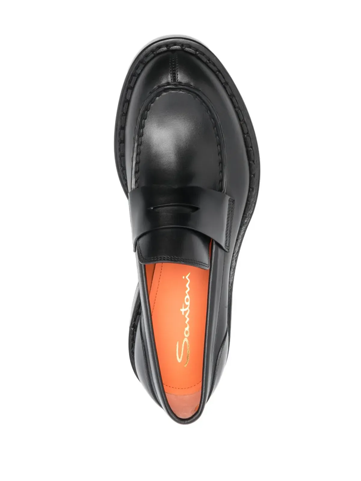 Santoni Alfie ラウンドトゥ ローファー - 画像4