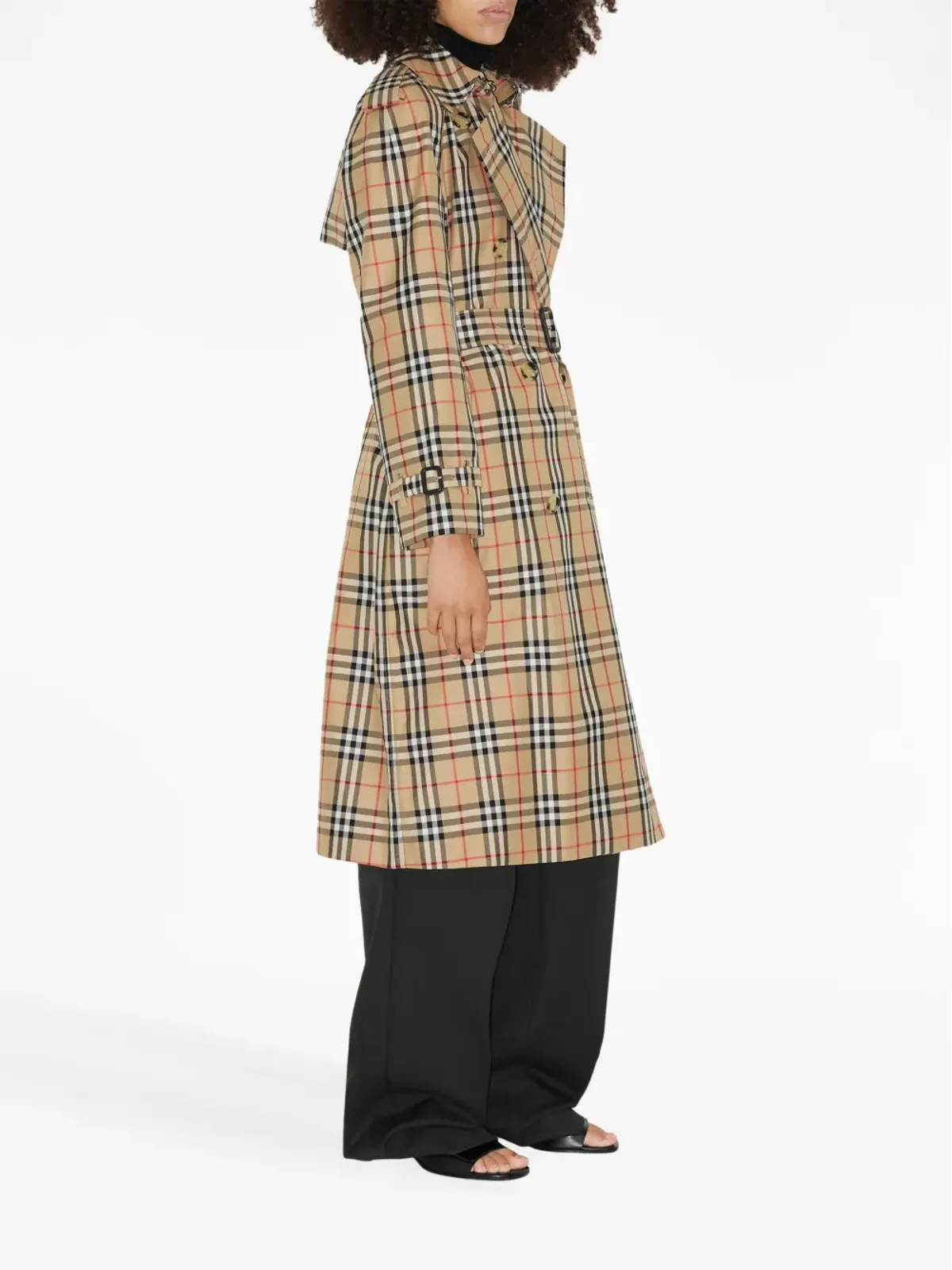 Burberry ヴィンテージチェック柄 トレンチコート - 画像3