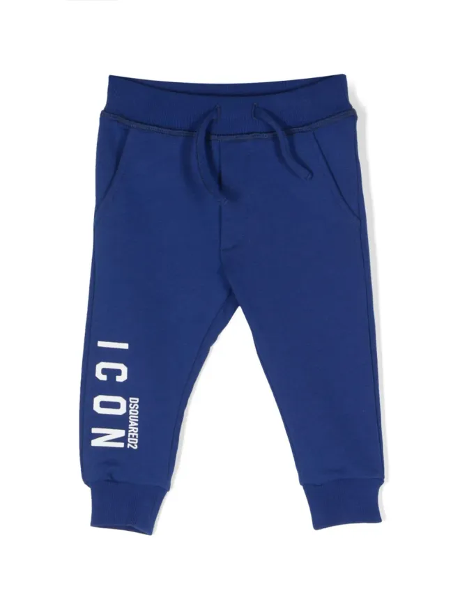 DSQUARED2 KIDS DSQUARED2 KIDS アイコン ドローコード付き ジャージー トラックパンツの商品画像