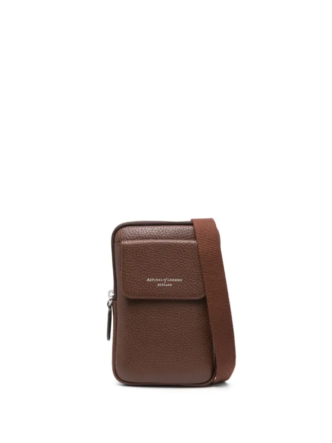 Aspinal Of London Aspinal Of London Reporter レザー クロスボディ・フォンバッグの商品画像