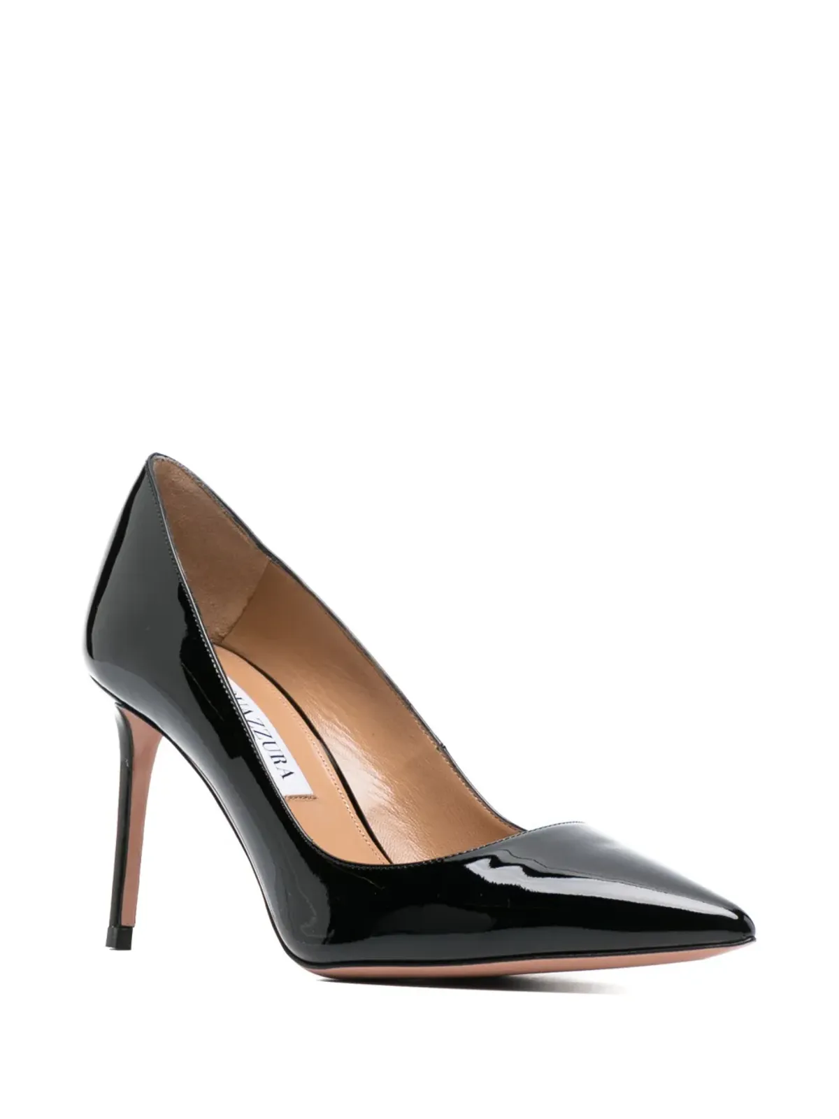 Aquazzura Purist 85mm patent-leather pumps - Black - 画像2