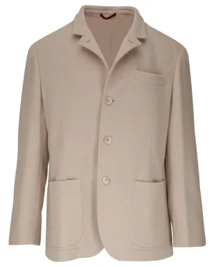 Brunello Cucinelli ベージュのノッチラペル カシミヤ ブレザー - サムネイル1