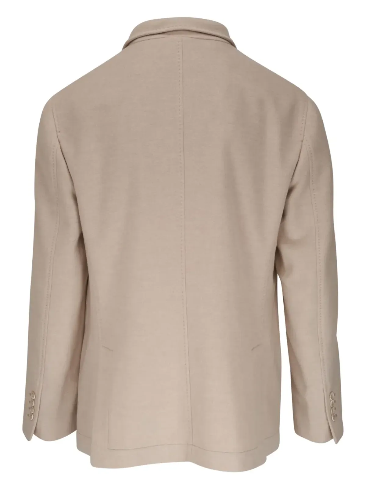 Brunello Cucinelli ベージュのノッチラペル カシミヤ ブレザー - 画像2