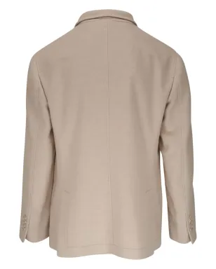 Brunello Cucinelli ベージュのノッチラペル カシミヤ ブレザー - サムネイル2