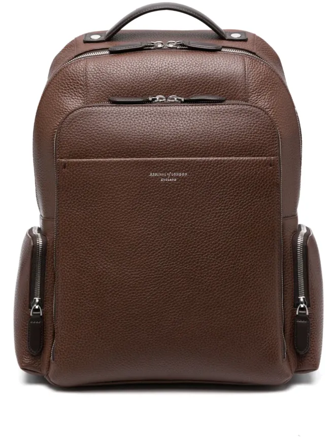 Aspinal Of London Aspinal Of London レポーターレザー・バックパックの商品画像