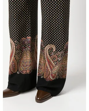 ETRO ペイズリープリント ワイドレッグパンツ - サムネイル5