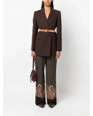ETRO ペイズリープリント ワイドレッグパンツ - サムネイル2