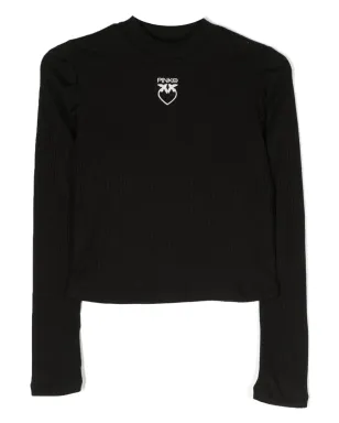 Pinko Kids ロゴ刺繍入りリブニットジャンパー - サムネイル1