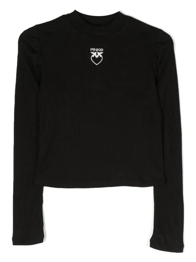 Pinko Kids Pinko Kids ロゴ刺繍入りリブニットジャンパーの商品画像