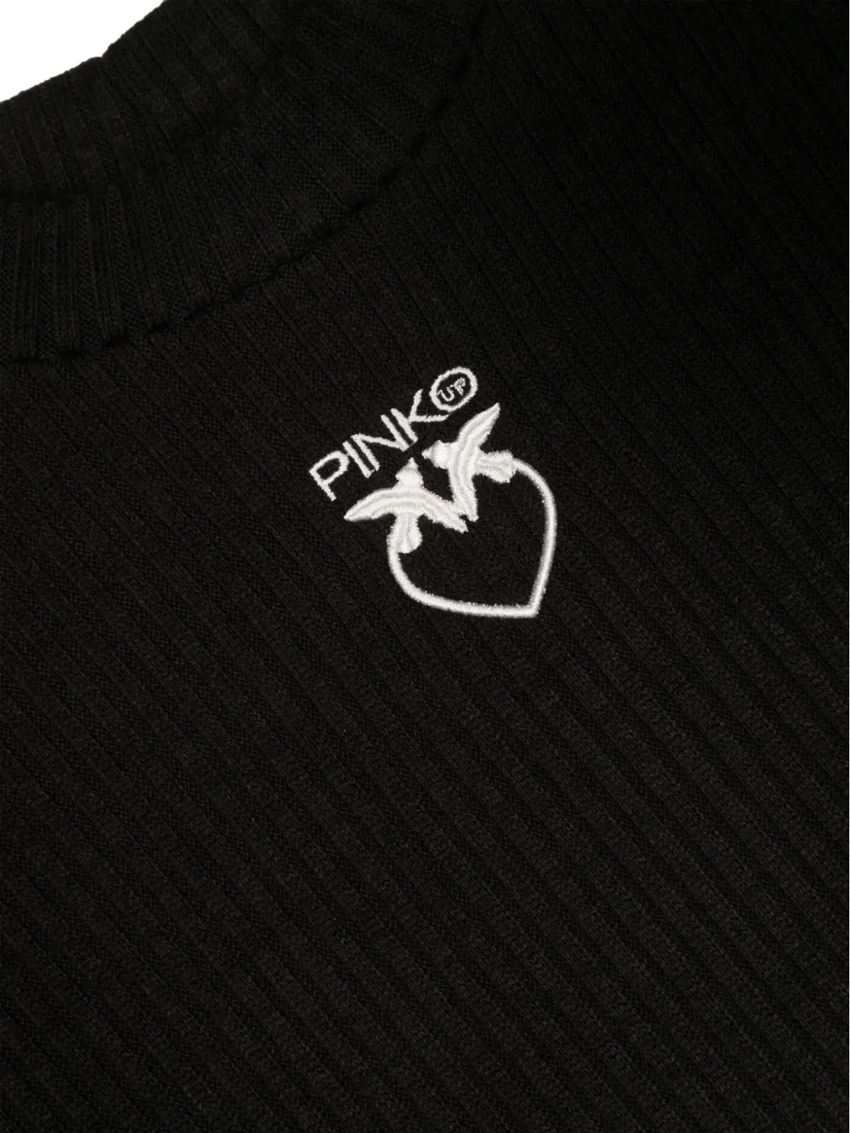 Pinko Kids ロゴ刺繍入りリブニットジャンパー - 画像3