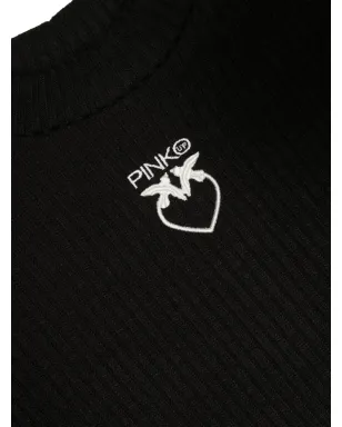 Pinko Kids ロゴ刺繍入りリブニットジャンパー - サムネイル3
